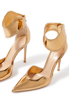 حذاء كلاسيكي لوكريزيا 105 جلد لامع بتصميم غير متماثل